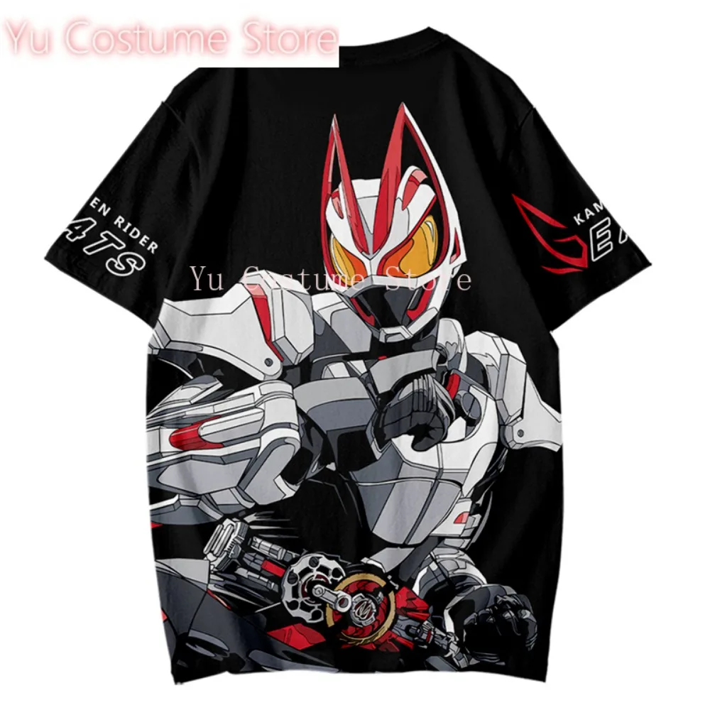 Anime KAMEN RIDER GEATS Fashion Casual Hooded T-Shirt Shorts Cosplay Costume Summer Unisex Loose Haori Shirt Tops Gift Cos