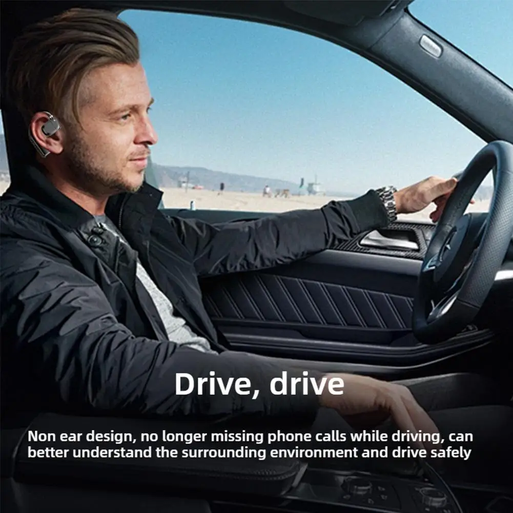 1-20Pcs Single Earphones Long Standby Business Headphone Waterproof Rotation Mono Headset Outdoor Call Bluetooth Wireless Earbud