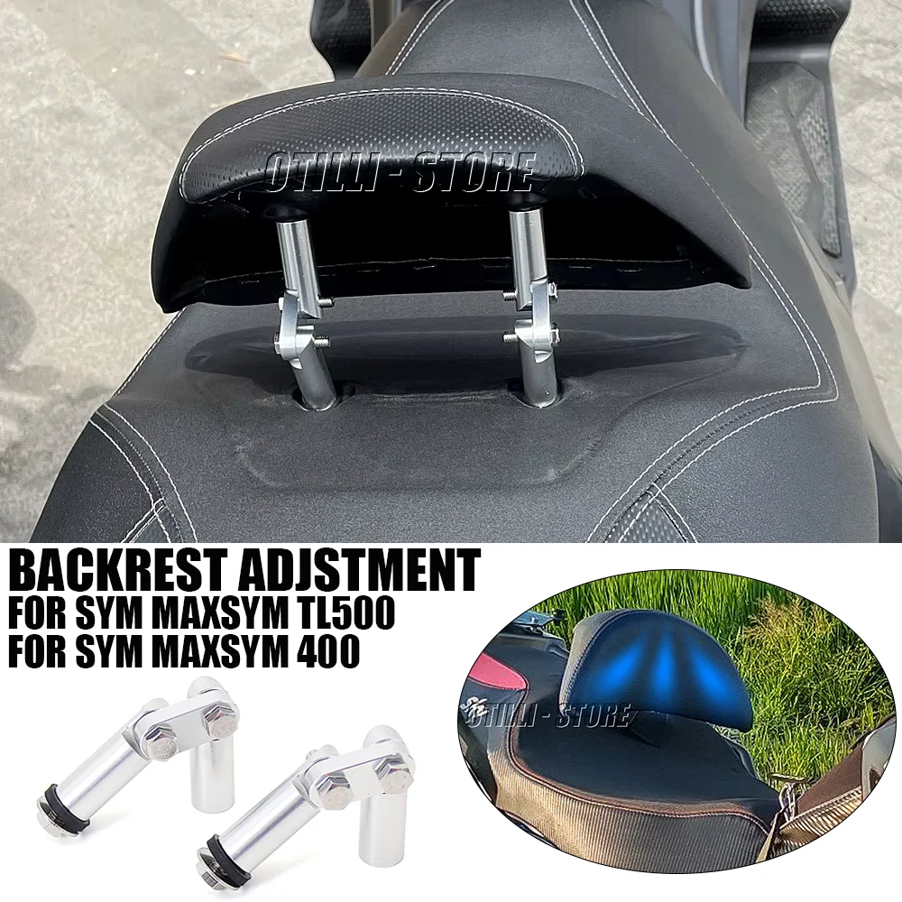 

Motorcycle Accessories Adjustable Mount Driver Passenger Backrest Regulate For SYM Maxsym TL 500 Maxsym400 MAXSYM TL500 400