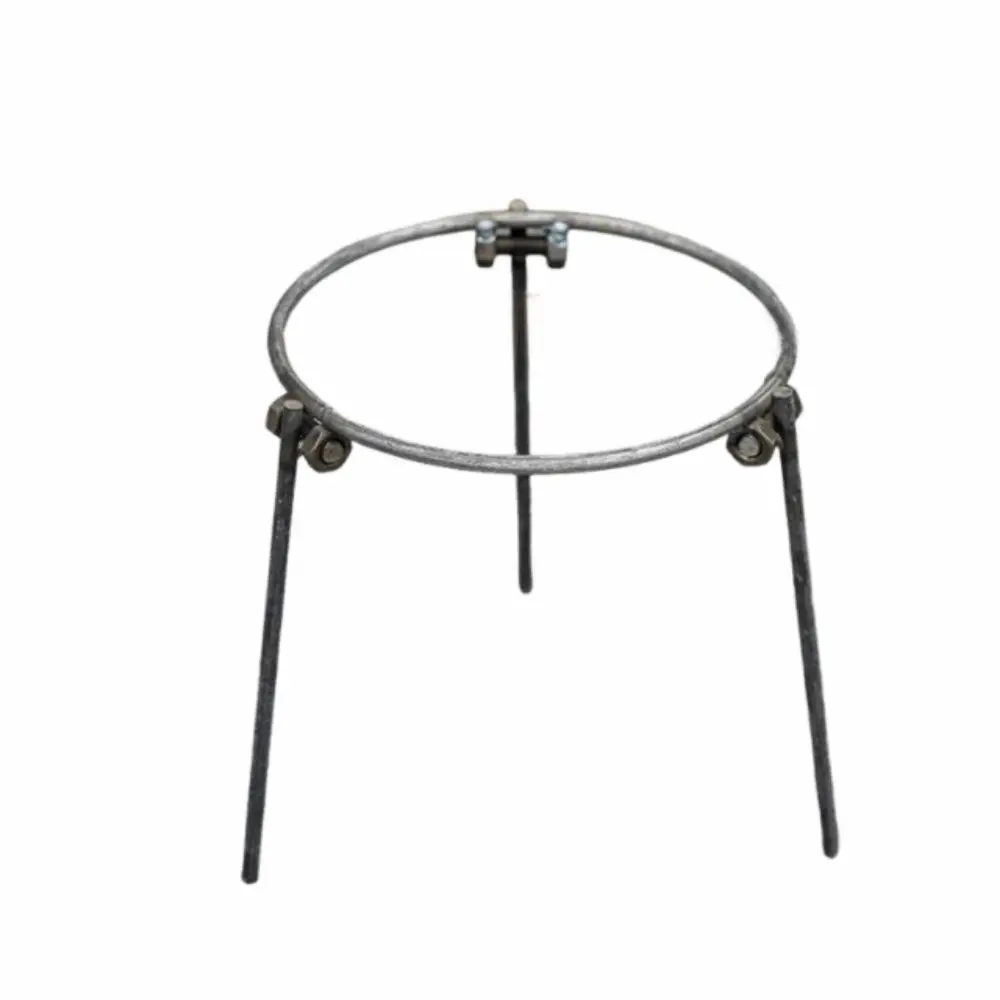 Foldable Camping Campfire Tripod Heavy Duty Reinforced Steel Pot Rack Portable Durable Construction Camping Grill view 2