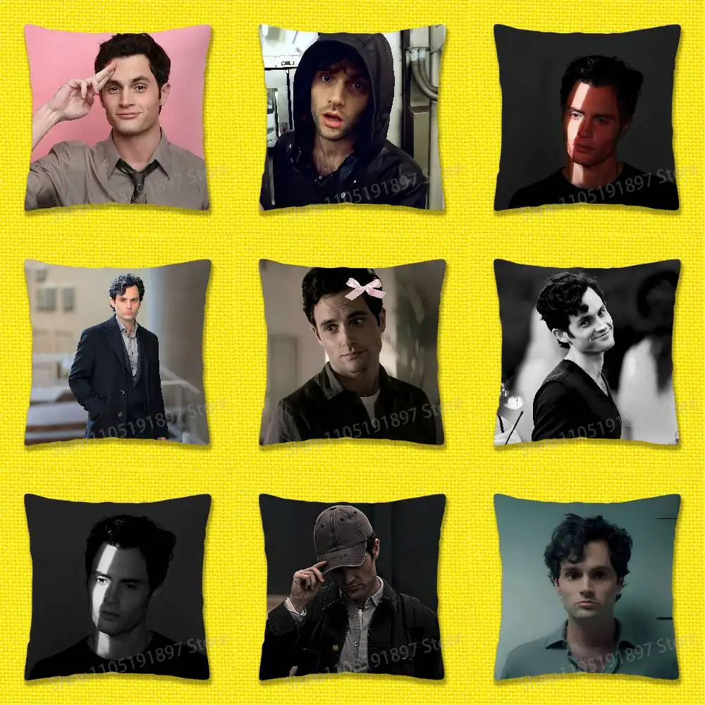 

Throw Pillow Case For 55cm 40cm 45cm 50cm 30cm Actor P-Penn B-Badgley Square Office Pillowship Cover