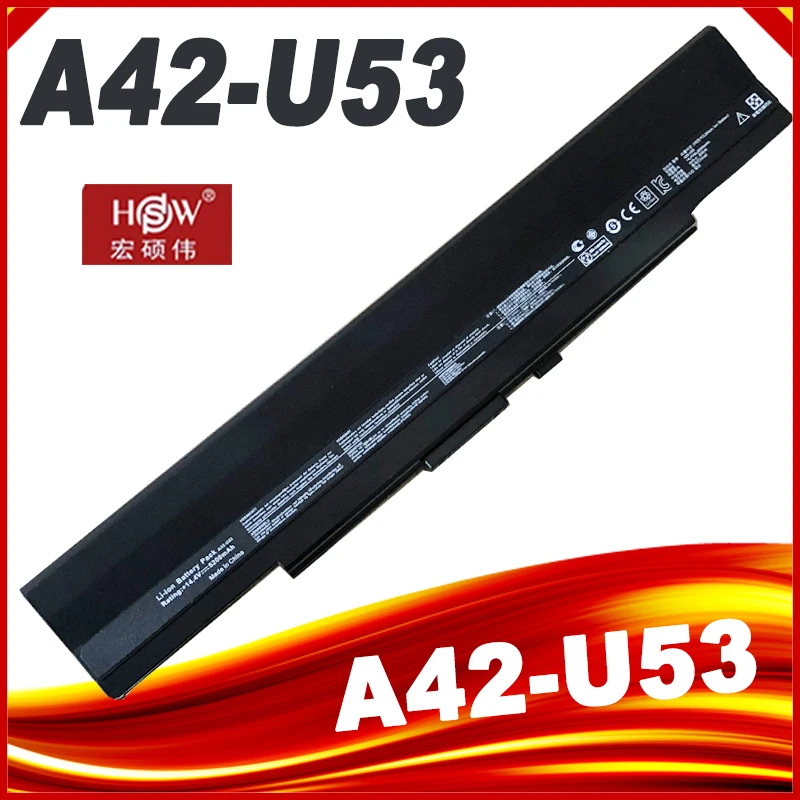 

8 Cells 14.8V battery for Asus A42-U53 A42-U43 U42 U42F U42J U42JC U42S U42SD U43 U43S U43SD U52 U52F U52J U52JC U53 U53S U53SD