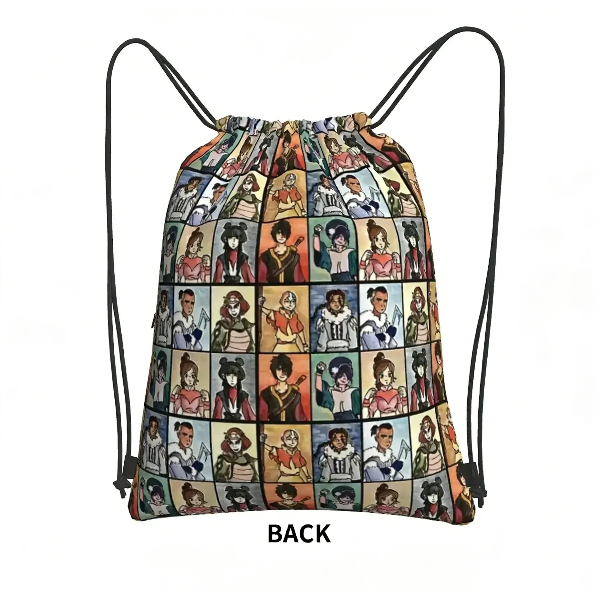The Last Paintbender Team Avatar Ultimate Backpacks Drawstring Bag Drawstring Bundle Pocket Shoes Bags For School Students