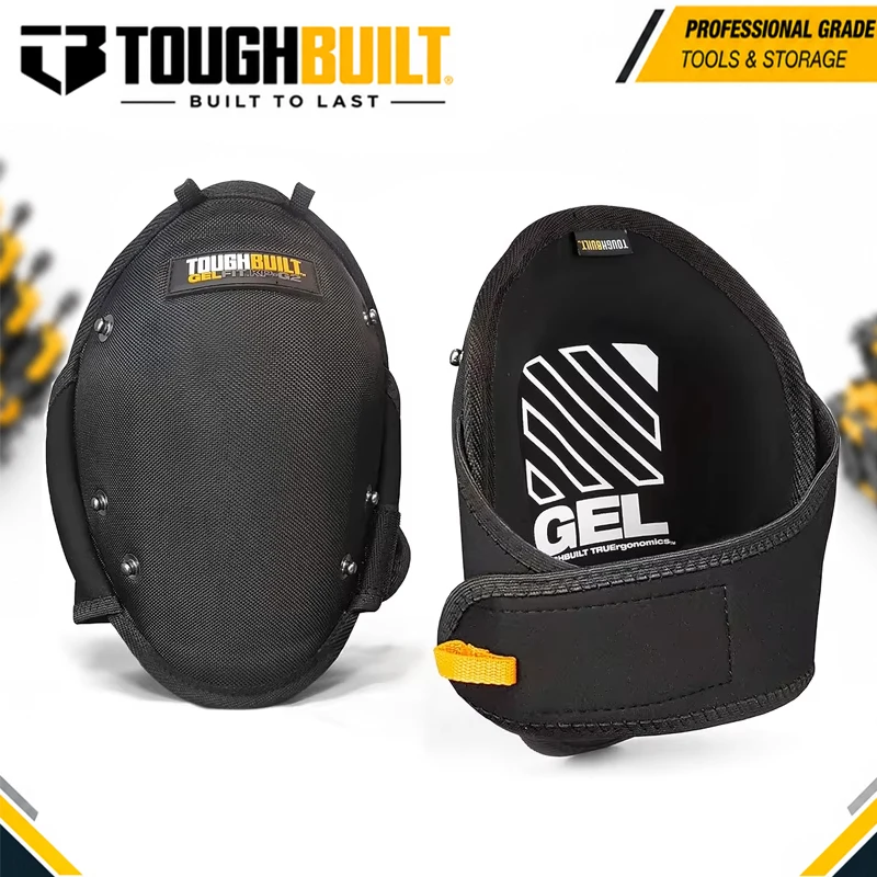 TOUGHBUILT TB-KP-G2B Basic GelFit Knee Pads, Tile & Flooring Work, 1680D Abrasion Resistant Fabric Tool Accessory