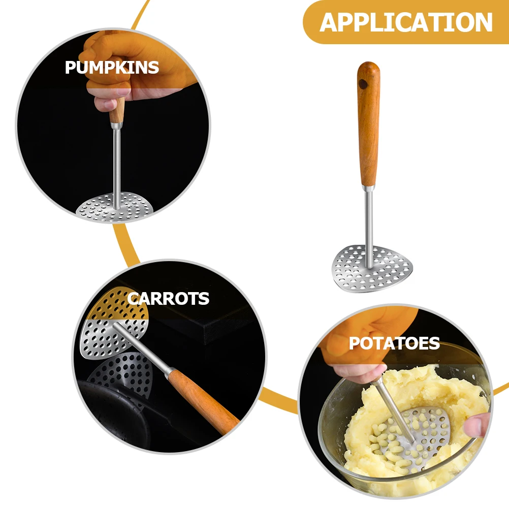 

Potato Masher Stainless Steel 304 Crusher Vegetable Presser Manual Food Tool and Comfortable