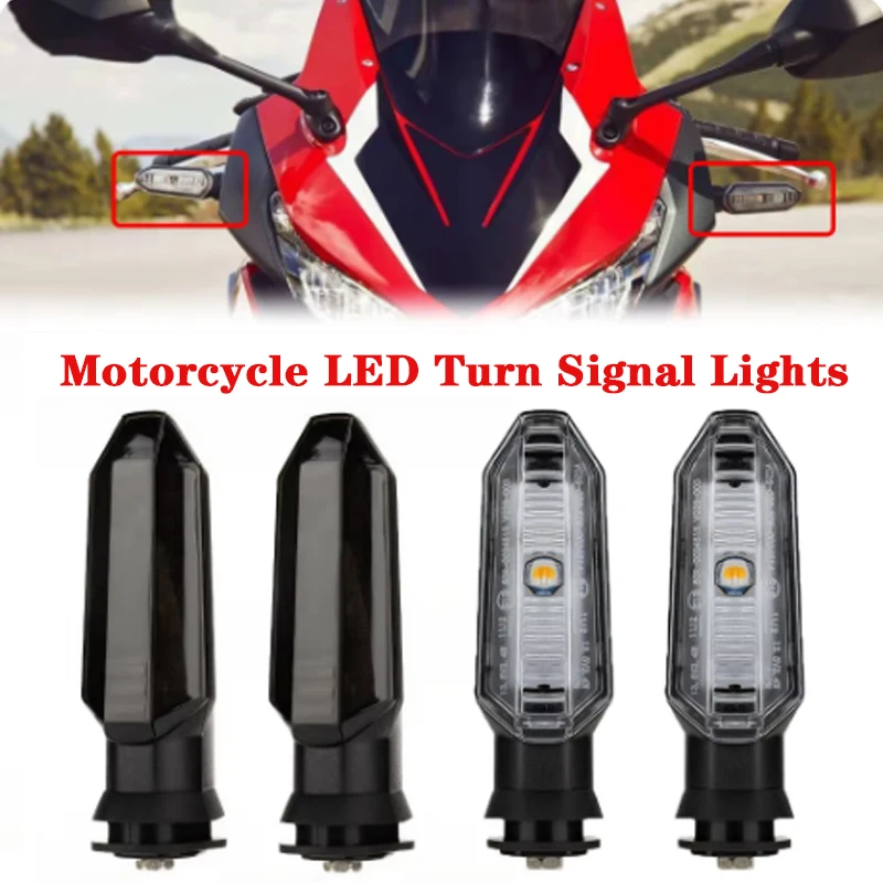 Motorcycle LED Turn Signals Tail Flasher Indicator Lamp Left Right 12V Waterproof For Honda RS150 XRE300 CRF300 X-ADV750 NC750X