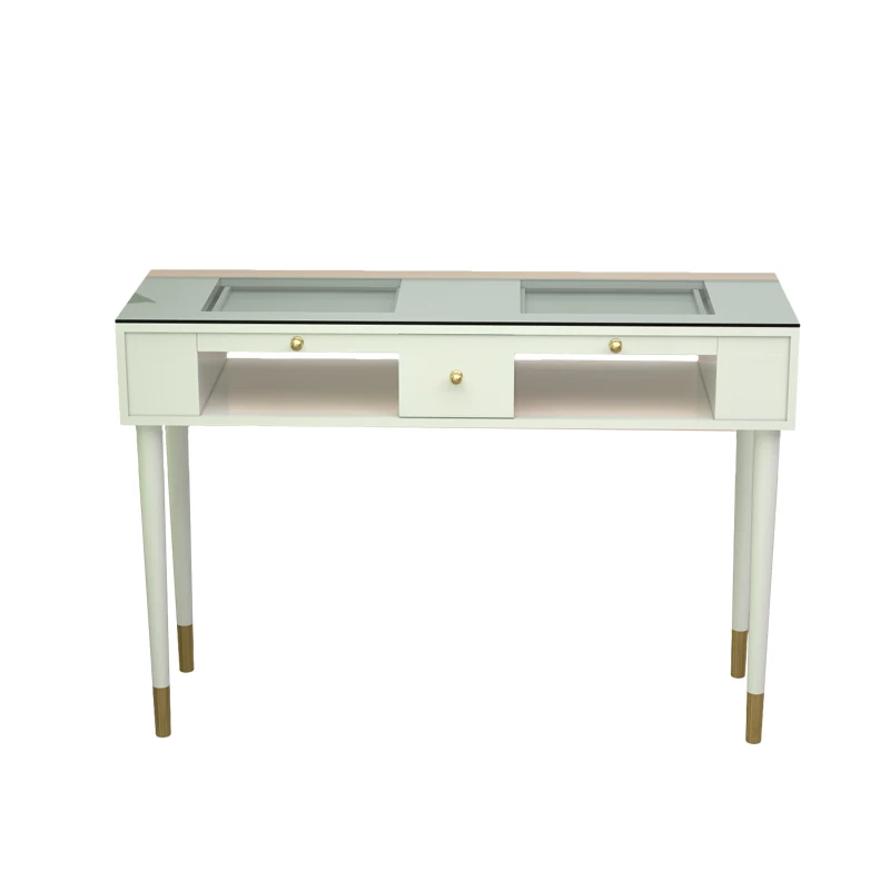 Professional Nail Table Drawers Luxury Display Manicurist Tables Equipment Design Mesa De Manicure Salon Home Furnishings