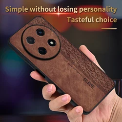 For Huawei Nova 12i Чехол для back cover Skin Feel Shockproof Leather Case Soft Funda For Huawei Nova 12i