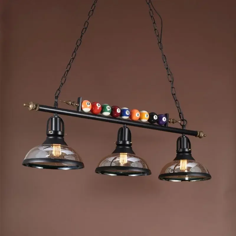 

SANDYHA Retro Billiard Chandelier LED Lamp for Dining Room Industrial Style Lighting Creative Home Decoration Perfect for