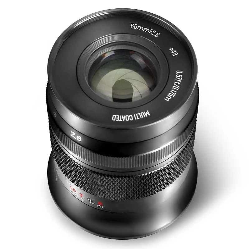 60Mm F2.8 prime macro portrait lens for Canon, Nikon, Sony, Olympus, Panasonic