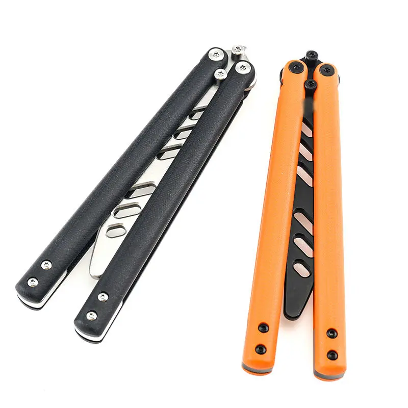 TRSKT Pocket Ball Bearing Balisong Trainer Training Tool Gift  G10 Handle GIft Tool Dropshipping