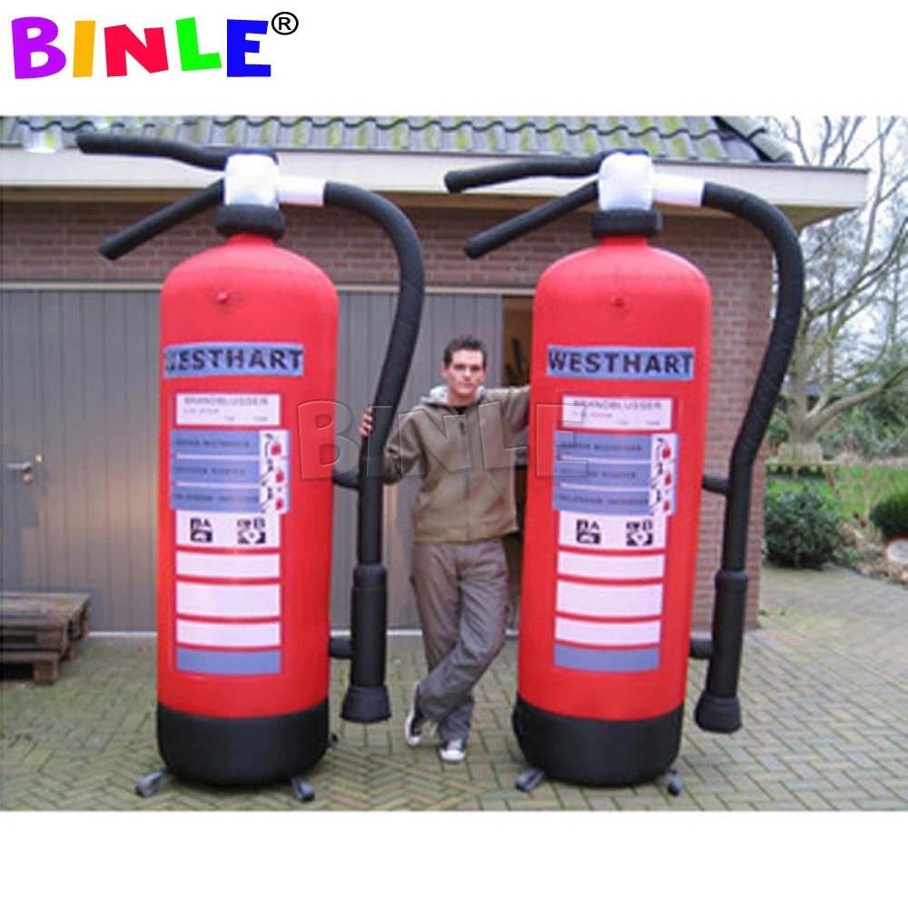 giant simulation model inflatable fire extinguisher with custom prints for propaganda