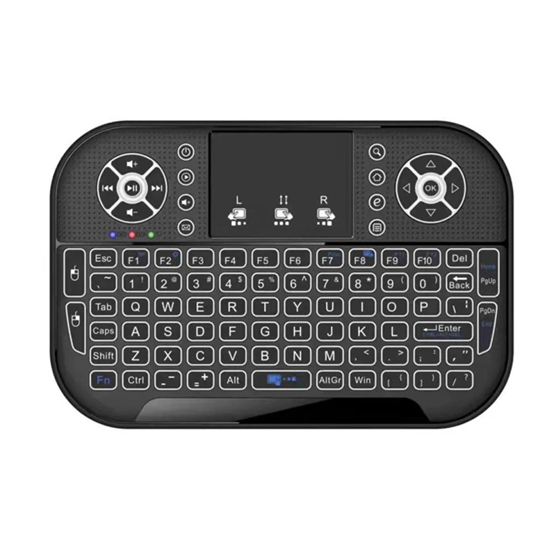 Control remoto Fly Air Mouse 2,4G Compatible con Bluetooth control remoto de mano retroiluminado con panel táctil recargable para PC portátil