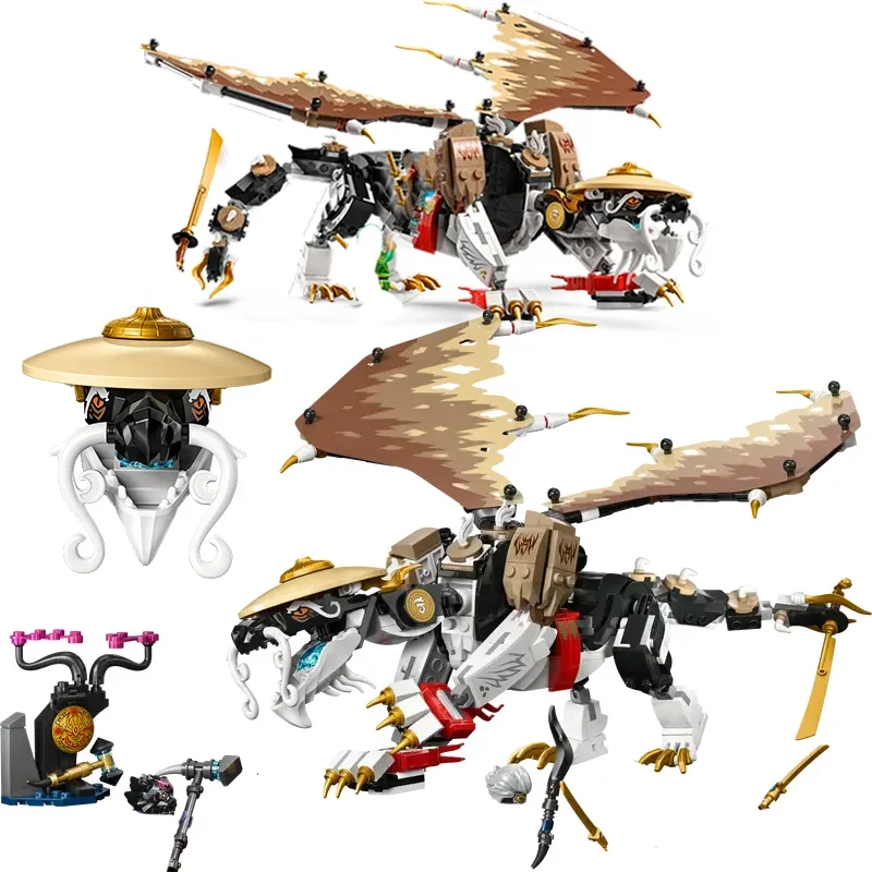

Compatible Brands Brick Sets Ninja Series Building Blocks Egalt the Master Dragon First Dragon Mecha MOC Toys for Kids Gift