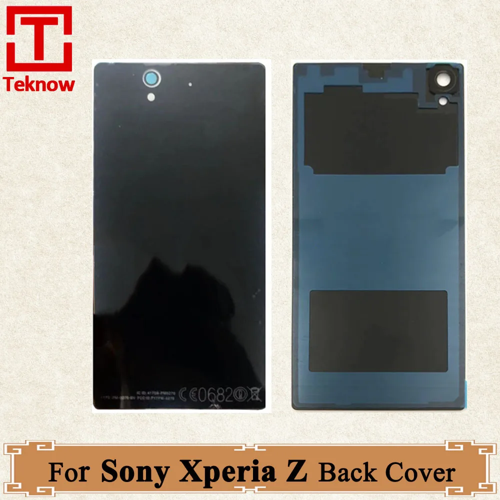 Original Back Cover For Sony Xperia Z Back Battery cover Rear Glass C6603 C6602 C6616 C6606 Housing Door Replacement Parts