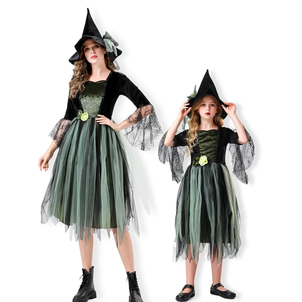 

Halloween Wizard of Oz Party Children's Costumes Stage Performance Witch Costumes Parent-Child Costumes