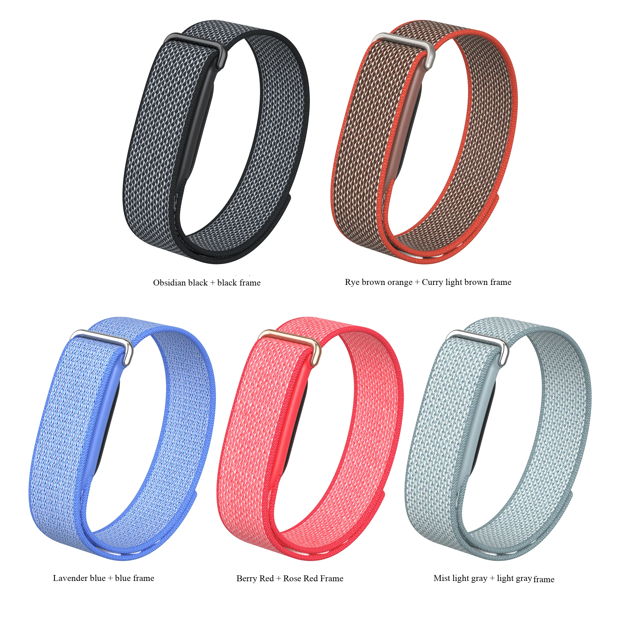 Google Fitbit Air Atmungsaktives Sport-Fitness-Tracker-Armband aus gewebtem Nylon, verstellbares weiches Armband für Laufzubehör – Detail 3