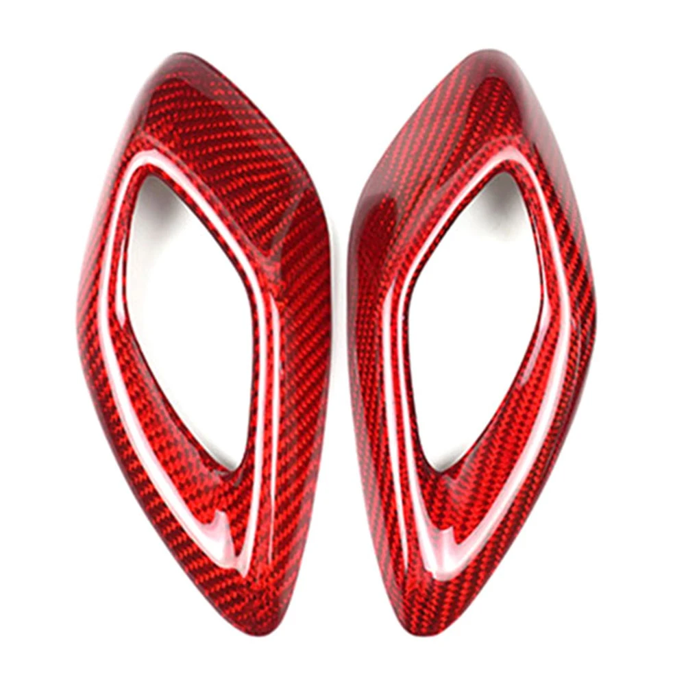 Super Sale Carbon Fiber Car Door Inner Handle Interior Trim Sticker for Chevrolet Camaro 2016-2023 Interior Modifications Red