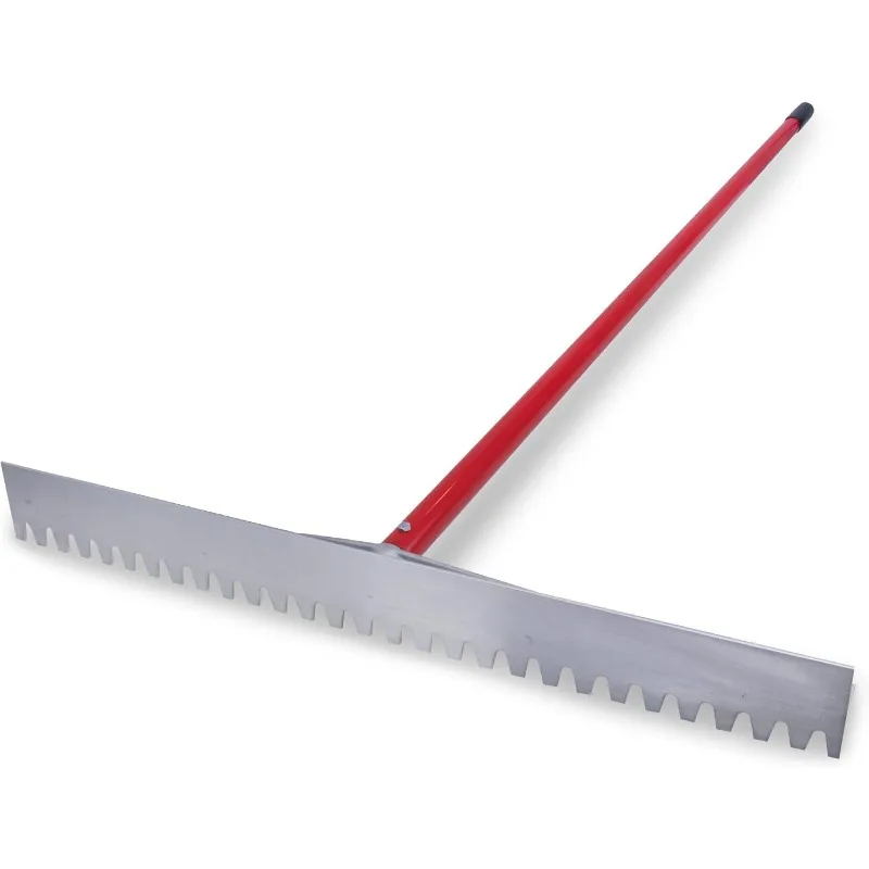 

MARSHALLTOWN Magnesium Asphalt Lute Rake with T-Connector, Blunt 32 Inch Blade, 84 Inch Aluminum Handle, Lightweight and Durable