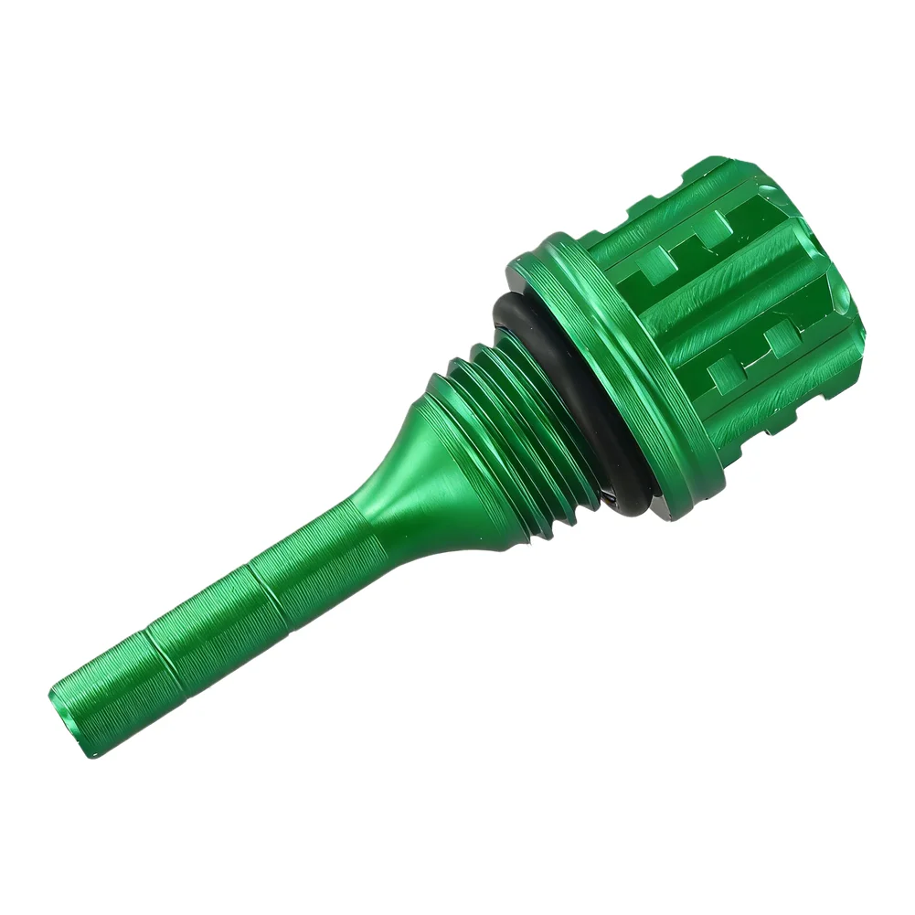 Hexagonal Plum Blossom Oil Dipstick for Motorcycles Built with Anodized Aluminum Alloy for Long Term Oil Inspection Use