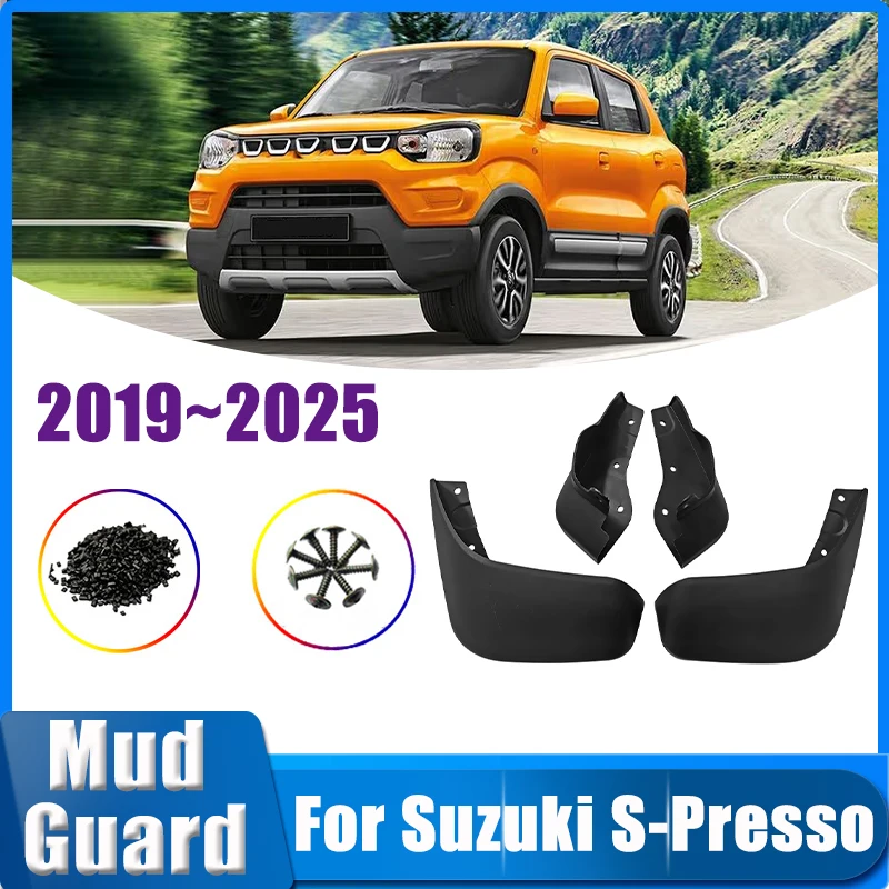 

Для Suzuki S-Presso аксессуары GLX FL 2019 ~ 2025 2024 2023 крылья брызговики задние брызговики передние автомобильные аксессуары автомобильный брызговик