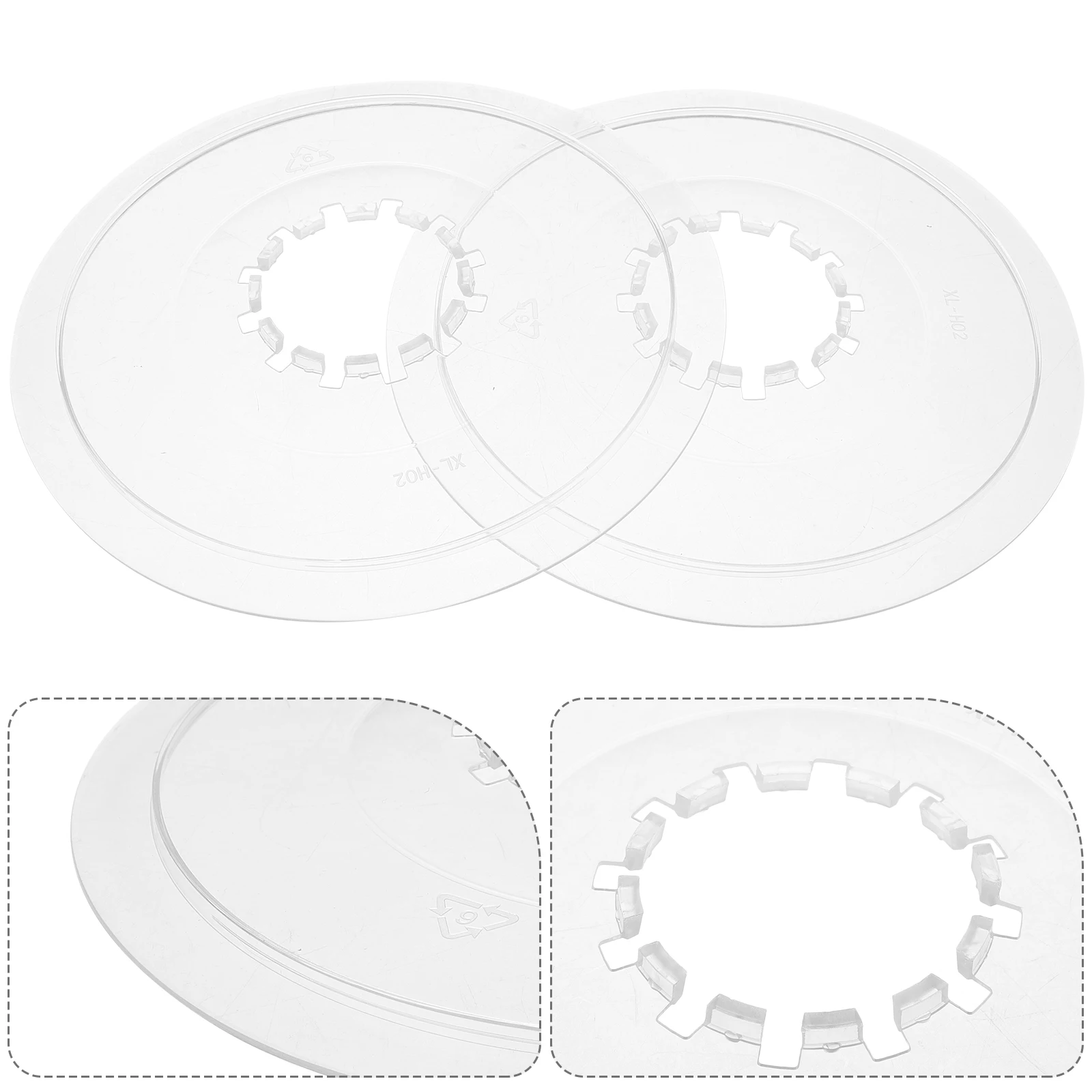 

2 pcs Bike Flywheel Guard Transparent Protector For Mountain Bike Rear Wheel Durable Abs Material Wheel Cassette Guard