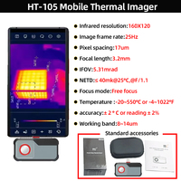 HT-203H HT-203U 256*192 Thermal Camera -20°C~550°C Android/iOS Type C Mobile Phone Infrared Thermal Imager For Electrical Repair