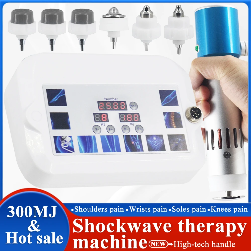 

Shockwave Therapy Machine For ED Treatment And Relieve Waist Back Pain Body Massage 300MJ Shock Wave Massager High Tech Handle