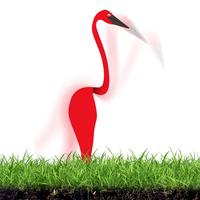 Florida Dancing Birds Garden Metal Art Flamingo Wind Spinner Flamingo Yard Decorations Garden Flamingo Wind Swirl Bird Flamingo