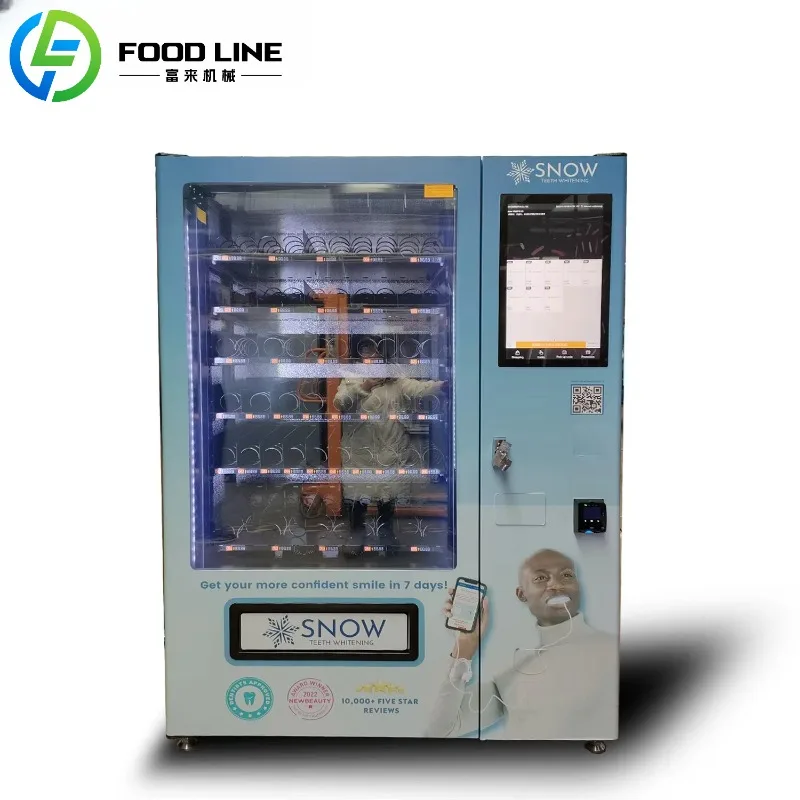 آلة بيع الثلاجة الذكية المخصصة FL، آلية المصعد مع المشروبات الباردة والوجبات الخفيفة
