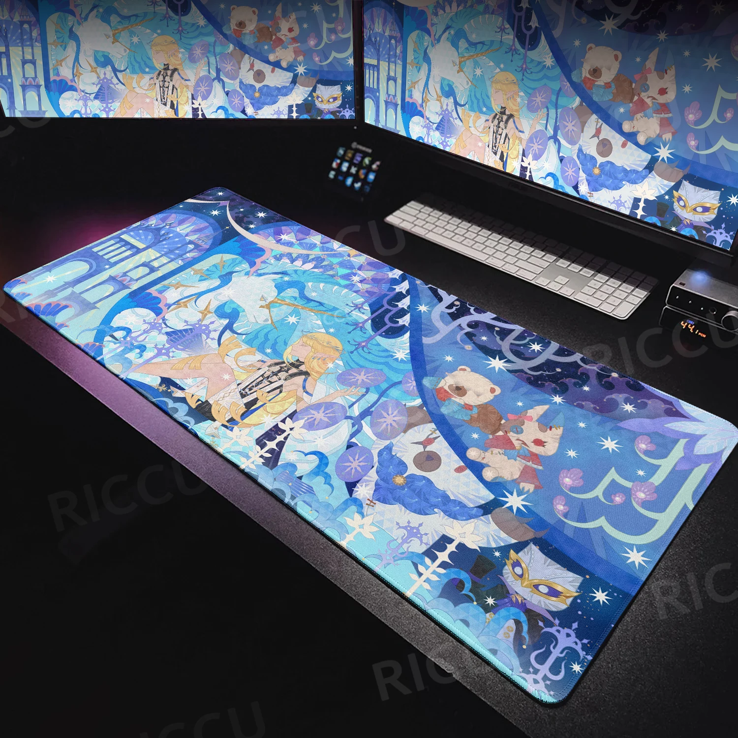 Mouse Pads Wuthering Waves Cartethyia Pattern Rubber XXL Mats Computer Gamers Locking Edge Anti-slip Carpet Keyboard PC Desk Mat