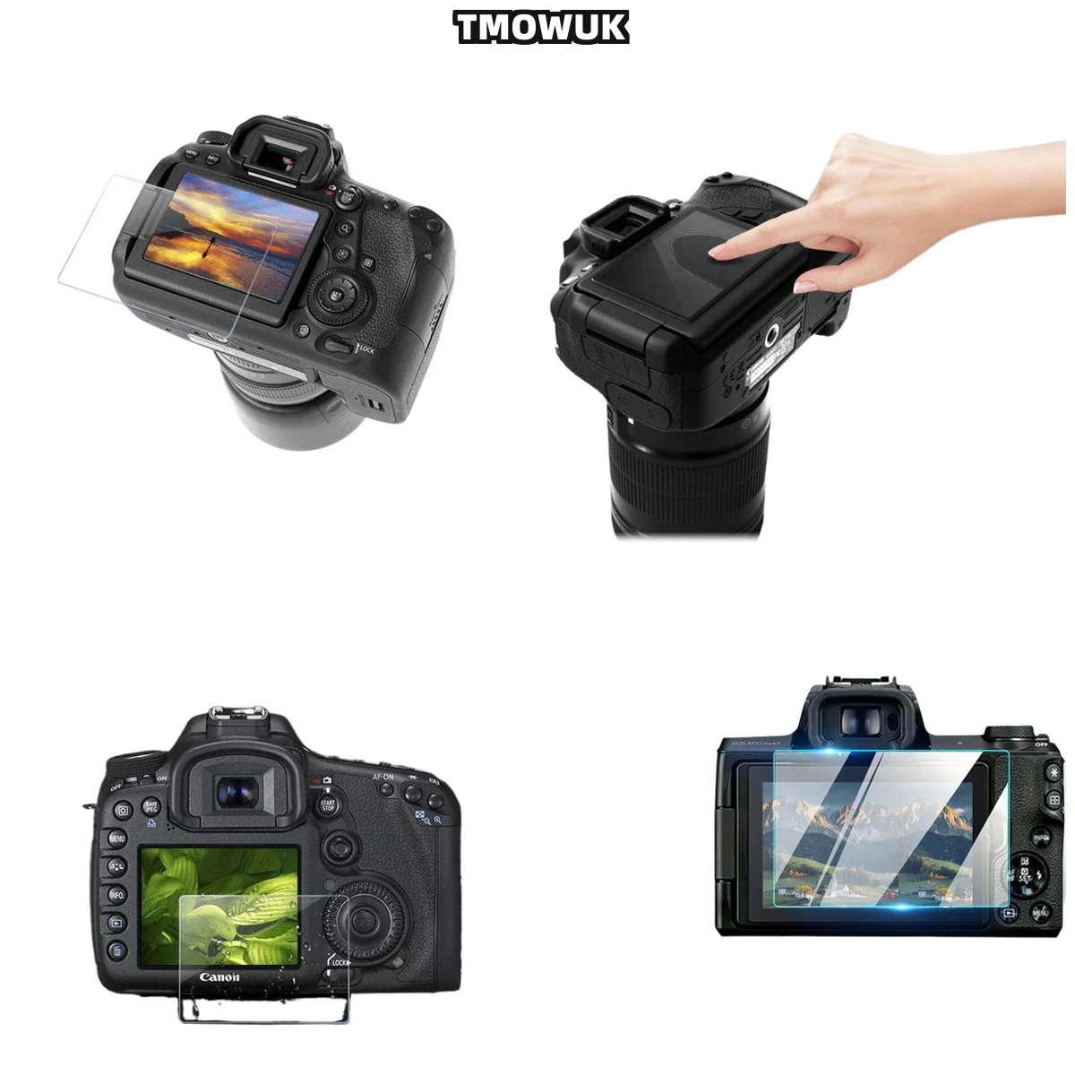 

For Canon 5D3 5D4 5DR 5DS 1DX, 9H Hardness Film, Enhances Display Clarity.