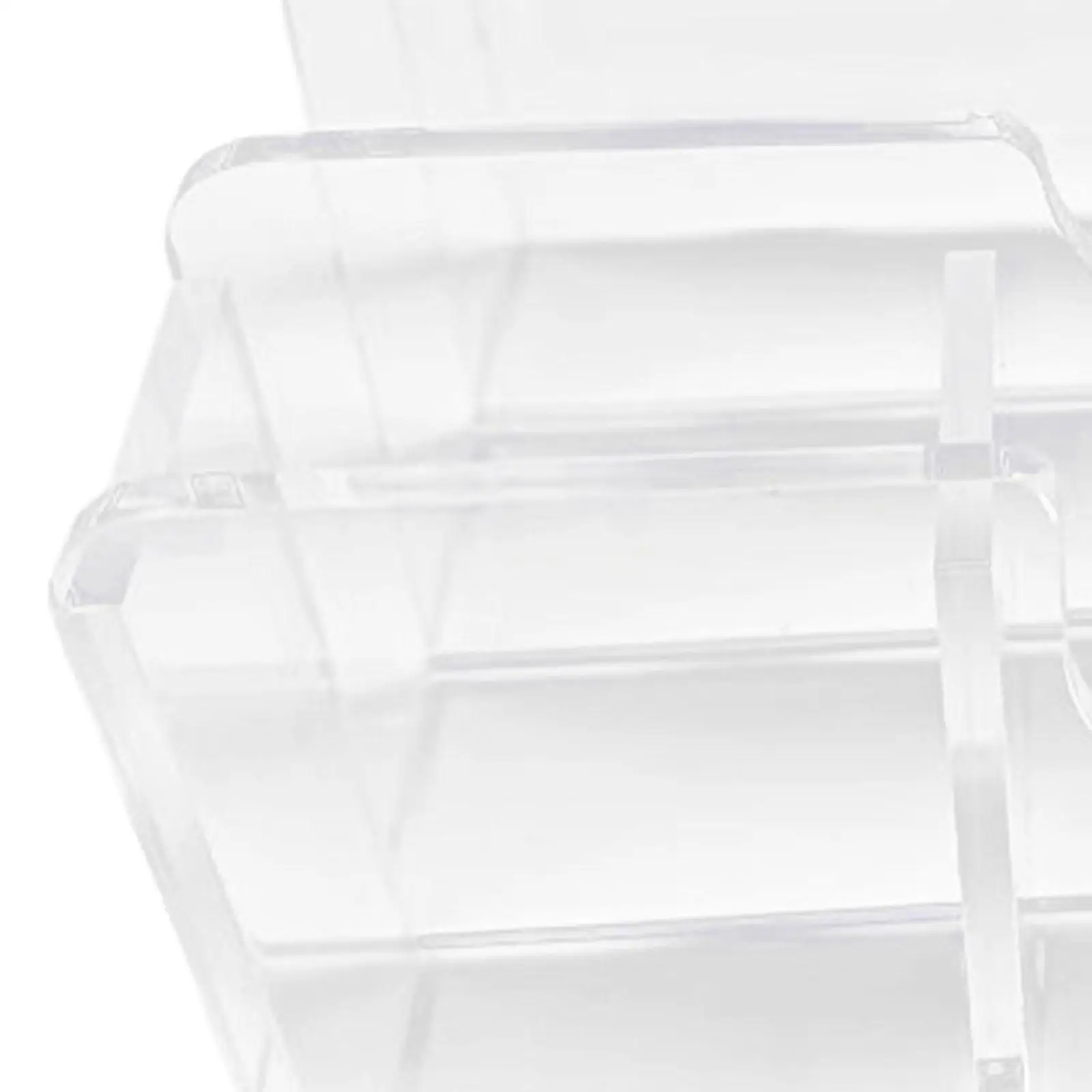 Acrylic File Organizer 4 Sections Gift File Sorter for Document Books Letter