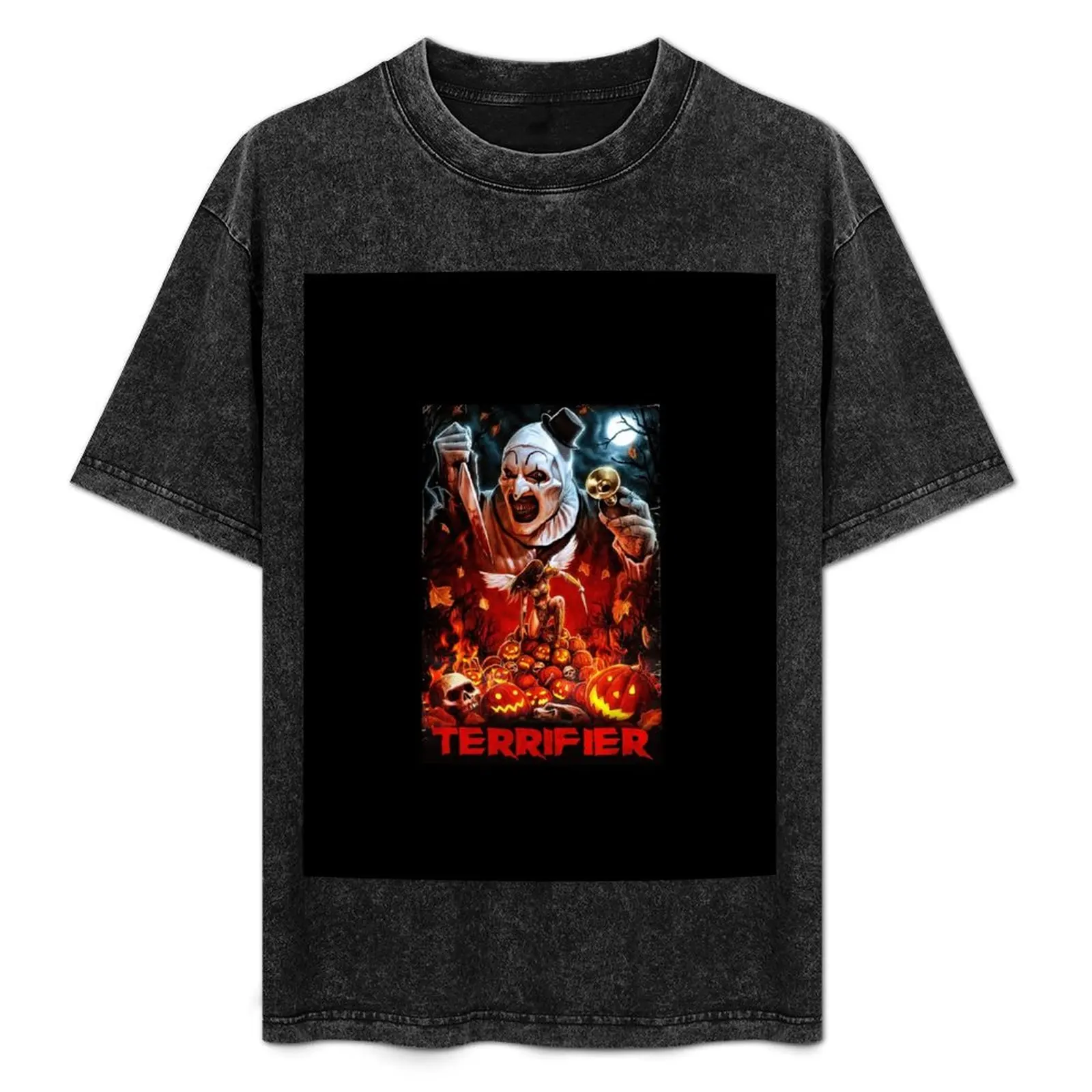 

Terrifier Horror Poster T-Shirt Work Style Casual T-Shirt