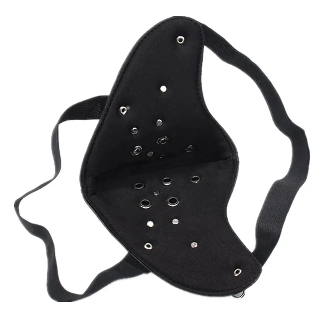 

Masquerade Biker PU Leather Half Face Mask Gothic Steam Mask 3D Mask for Festival Halloween Carnival Climbing