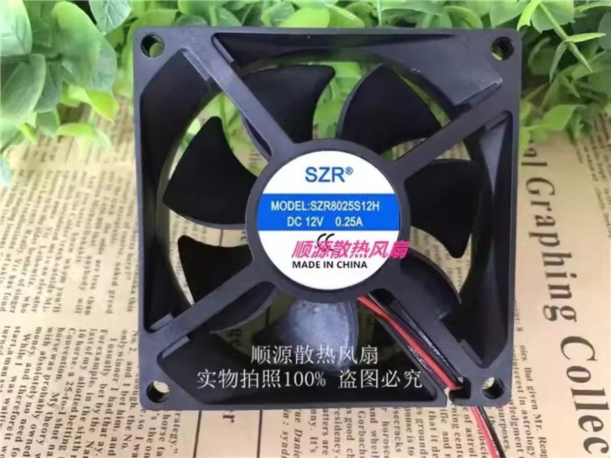 

1PCS for SZR8025S12H DC12V 0.25A 2-Wire Cooling Fan