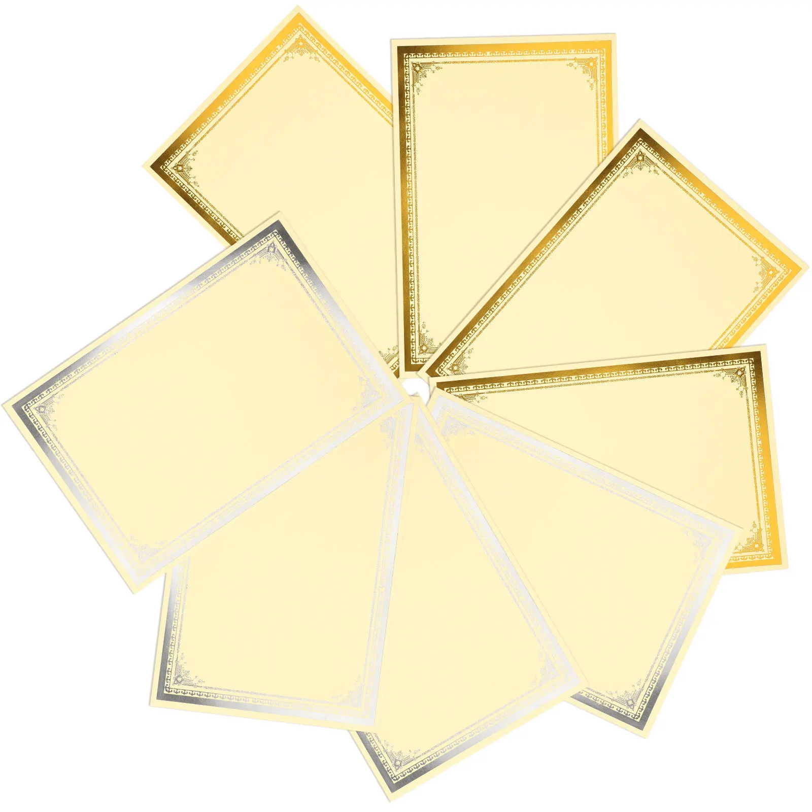 

8 листов пустой бумаги для сертификатов, высококачественная бумага для дипломов для школы и офиса, бумага для печати наградных сертификатов