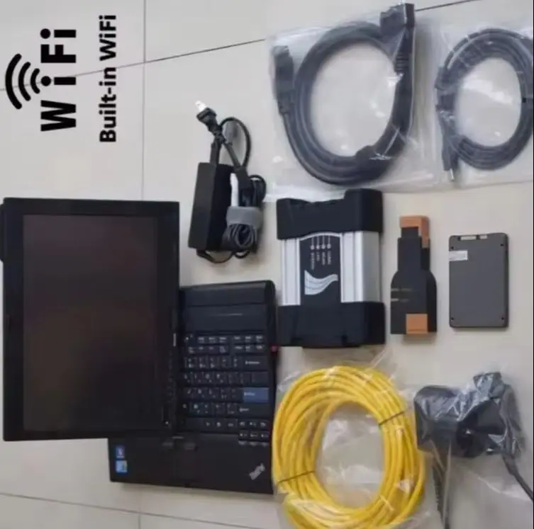 V09.2026 Latest Software 1tb ssd Wifi Icom Next New for BMW Mutiplexer Cables 90% New Laptop X220T i5 4g 3in1 Ready to Work