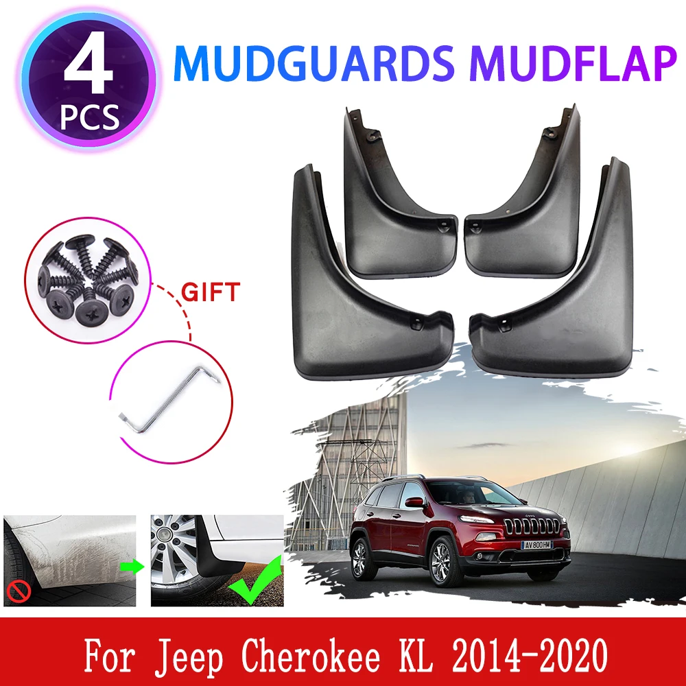 for Jeep Cherokee KL 2014 2015 2016 2017 2018 2019 2020 Mudguards Mudflap Fender Mud Flaps Splash Guards Protect Car Accessories