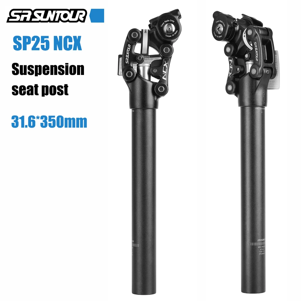 25 NIEUWE SR SUNTOUR NCX Fiets Demping Verende Zadelpen Mountainbike Schokdemper Reizen Zadelpen 27.2mm 30.9mm 31.6mm