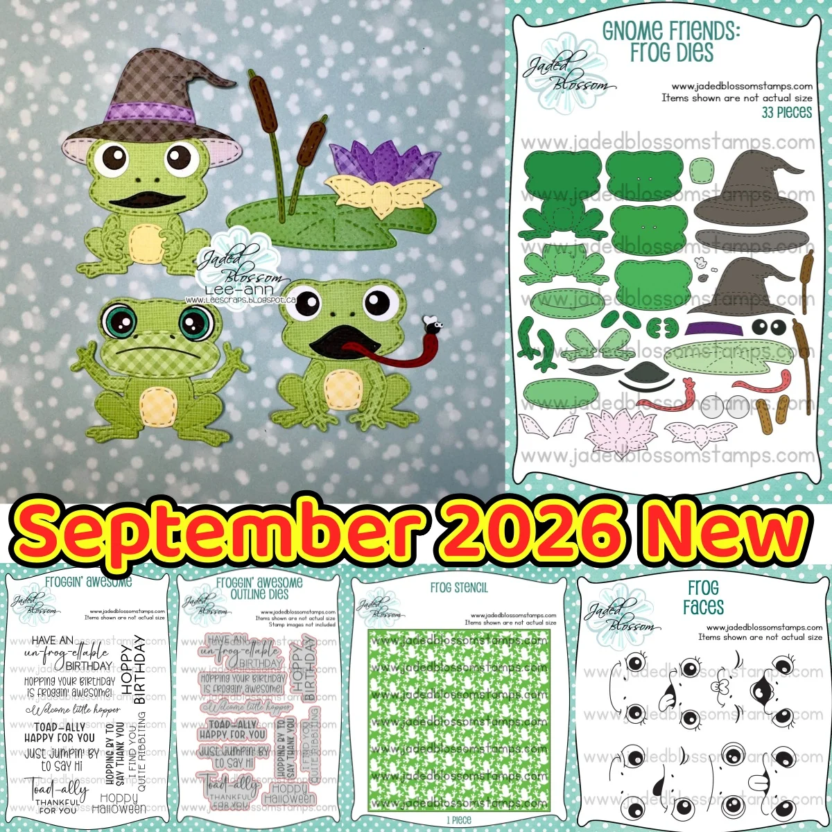 Spooky Season Frog Metal Cutting Dies Clear Stamps Stencil For DIY Scrapbook Diary Decoration Embossing September 2026 New