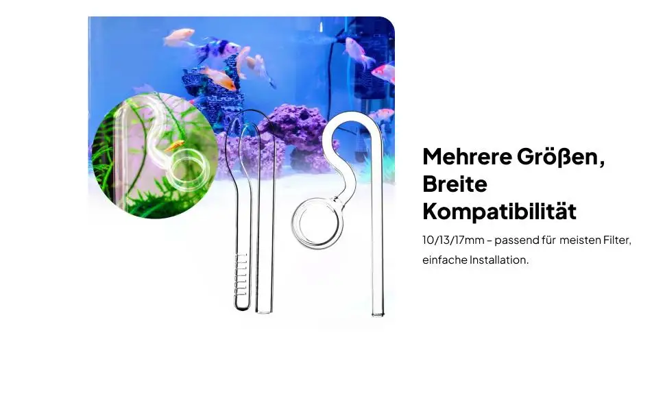 حوض السمك أنبوب الزنبق التدفق الخارجي مع سطح مقشدة سطح الماء #4