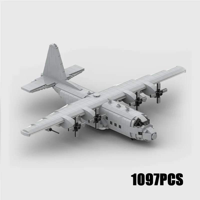 Moc Building Bricks Military Model AC-130 U Ghost Helicopter Technology Modular Blocks Gifts Toys For Children DIY Sets Assembly