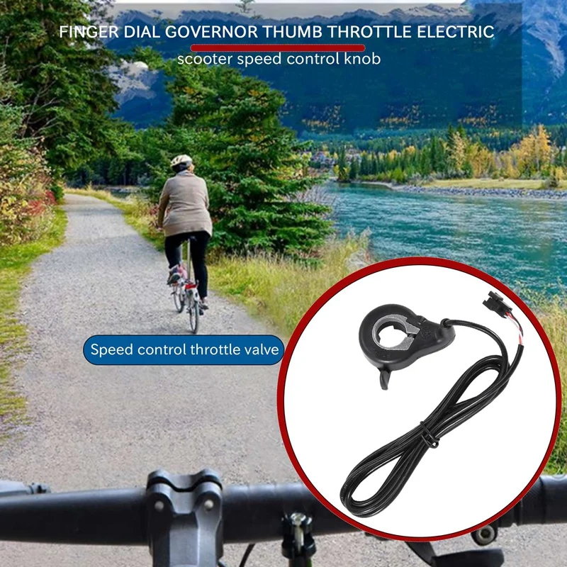 Ebike Electric Bicycle Thumb Throttle, FT-21X Finger Throttle Accelerator, Speed Control For Ebike Pocket Razor Scooter Accessor