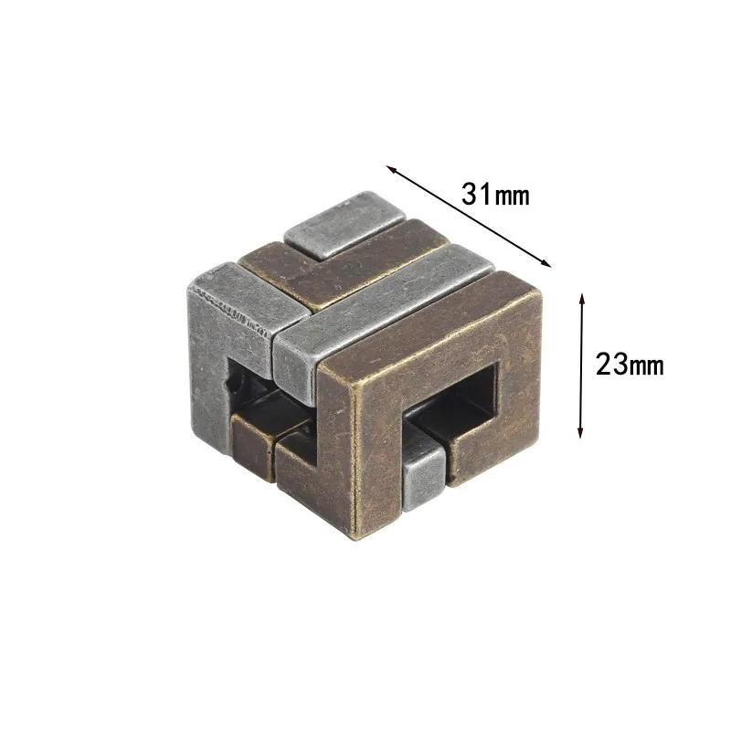 Classic Intelligence Metal Coil Brain Teasers Puzzles Game for Adults