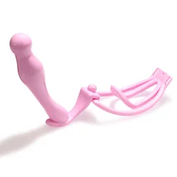 2.0Pink Male Penis Training Device Female Plastic Trainingsclip CockCage Sex Toy For Sissy Bondage Lock Panty Chastity Fufu Clip