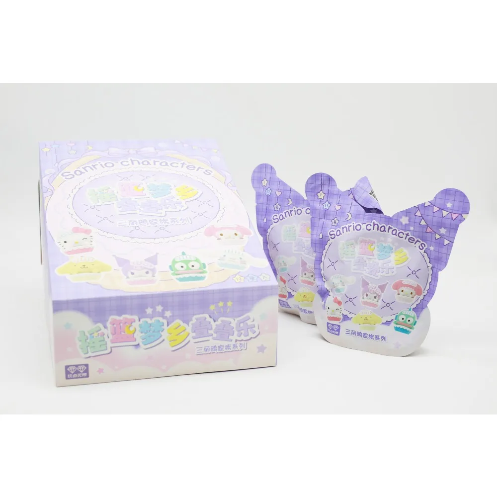 

Sanrio Characters Cradle Dreamland Stackable Toys Mystery Blind Bag Cute Kuromi My Melody Cinnamoroll Mini Figures Desk Decor