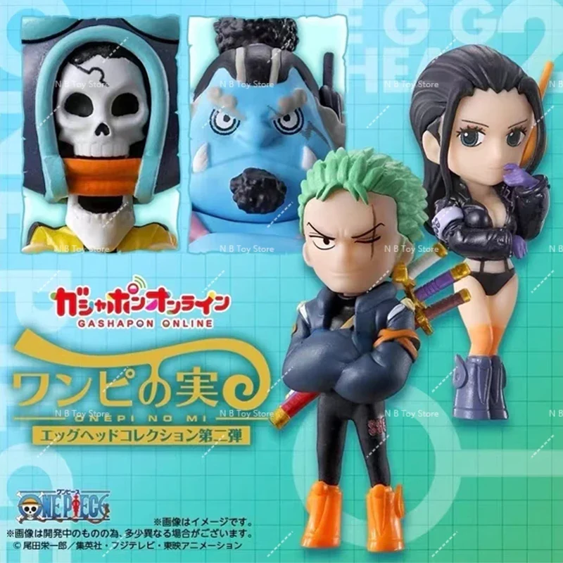 Bandai Original Gashapon From TV Animation One Piece Devil Frui Zoro Robin Lysop Eggead Anime Action Figures Toys Children