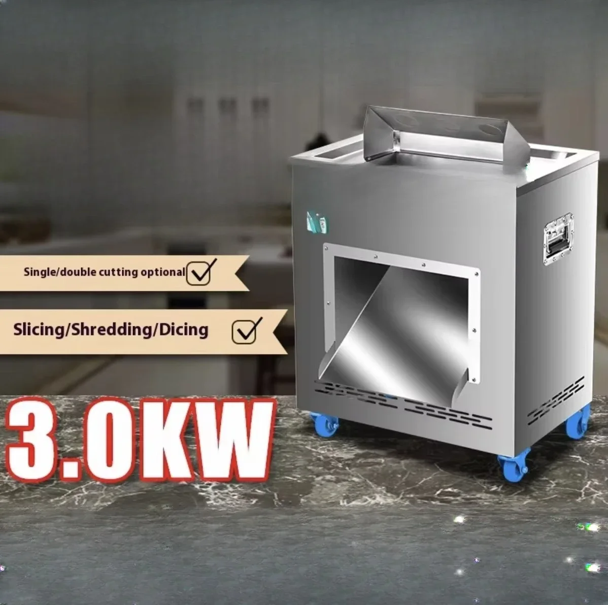 Meat processing machinery, high output electric meat cutter 220V/380V 750kg/h