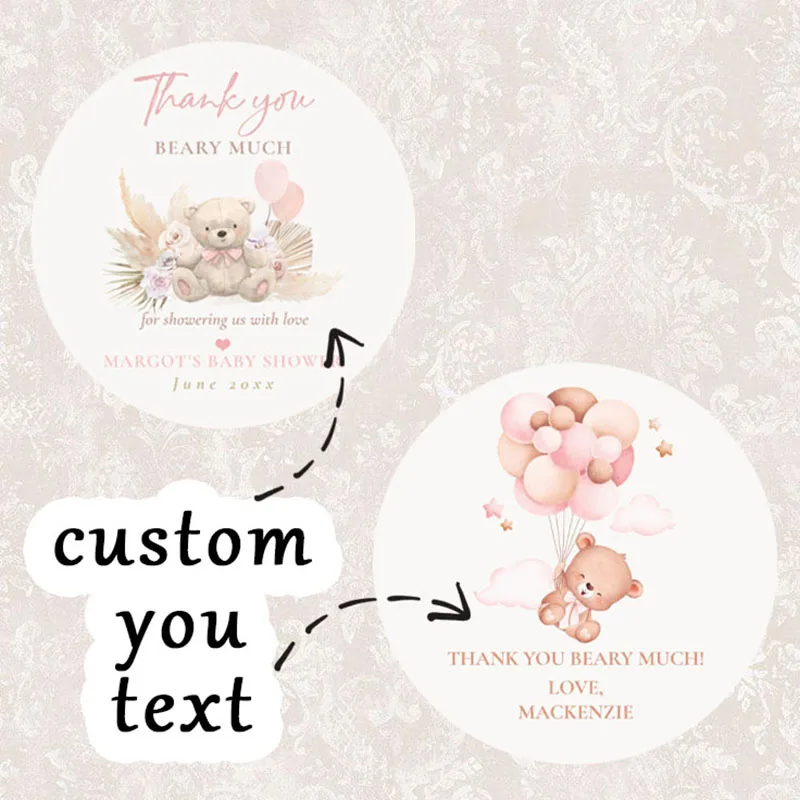 

90pcs Custom Personalized Name and Birthday Stickers (For Baptism, Parties & Gift Wrapping)